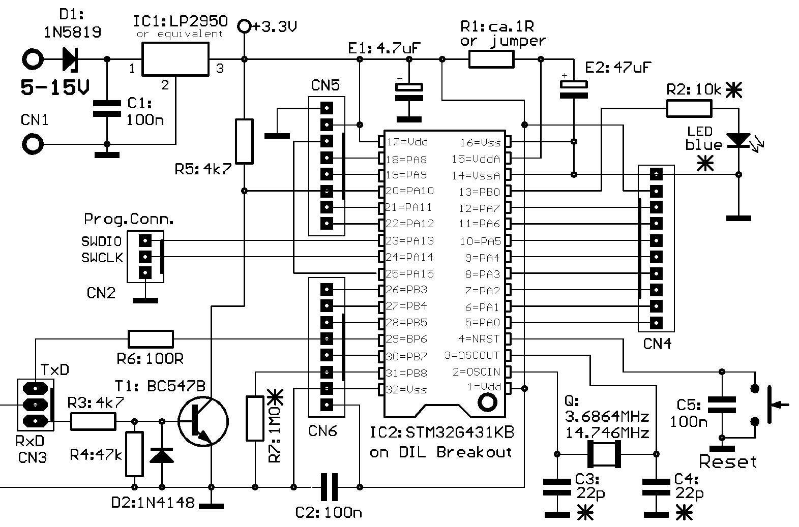 G431 LowPower Schematic