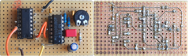 assembly on veroboard