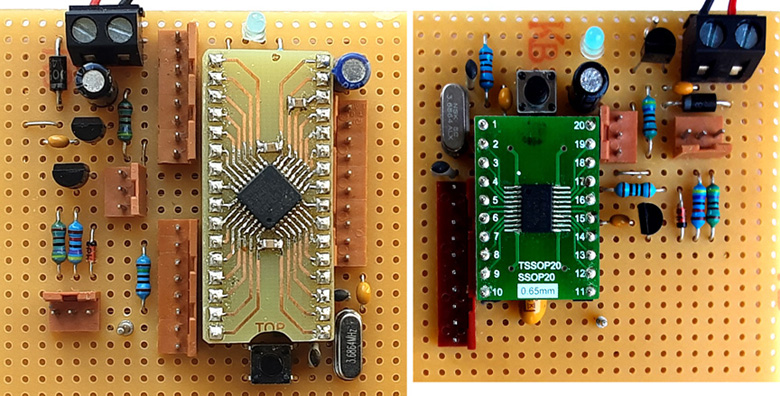 both models Veroboard PCBs