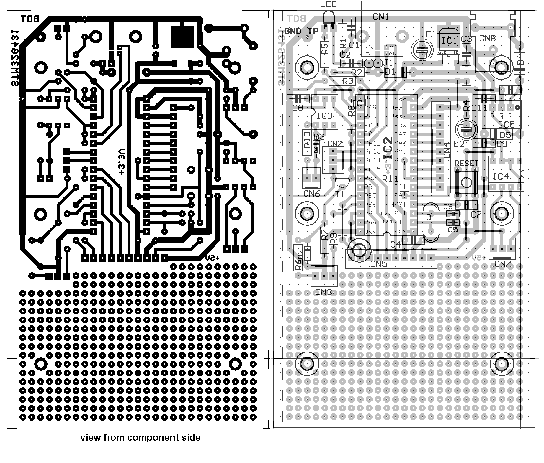 G431 LQFP32 pcb layout drawing