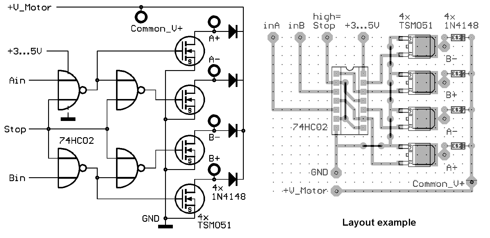 F042 LQFP32 pcb layout drawing