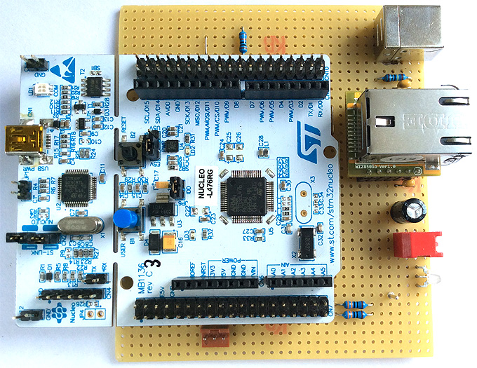 assembled Nucleo PCB