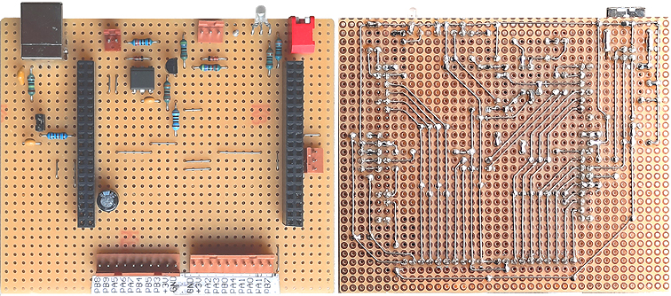 Nucleo Veroboard assembly photo